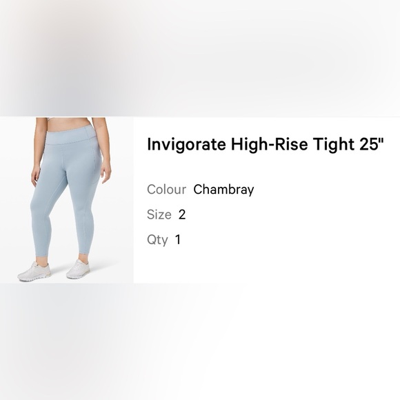 New Lululemon Invigorate High-rise Tight 25” - Picture 6 of 6